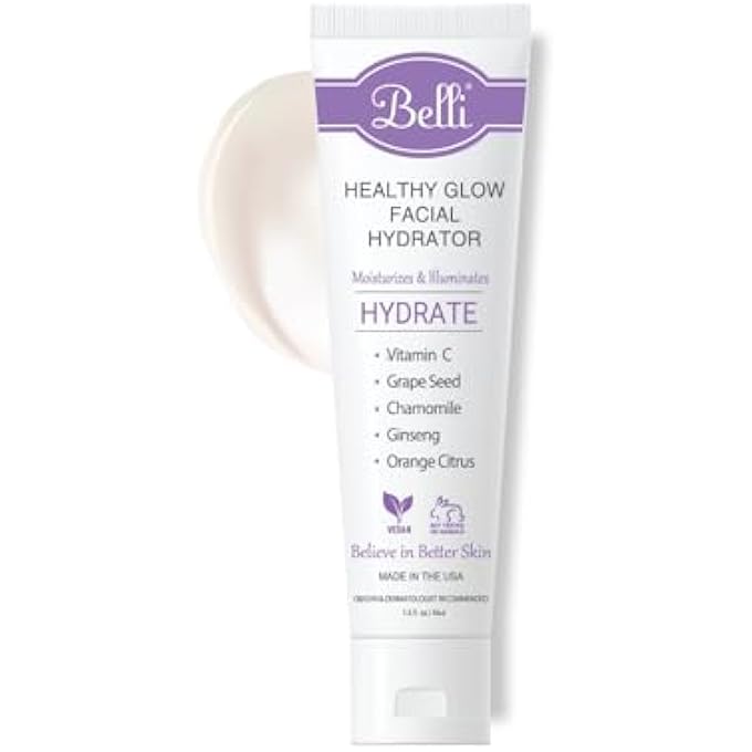 Belli SKINCARE HEALTHY GLOW FACIAL HYDRATOR AND MOISTURIZER, VITAMIN C FACE CREAM FOR OILY, DRY, SENSITIVE SKIN - PREGNANCY SAFE, NON TOXIC, 1.5 FL OZ (PACK OF 1) - Image 3